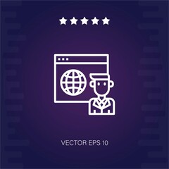 website vector icon modern illustration