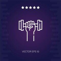 weightlift vector icon modern illustration