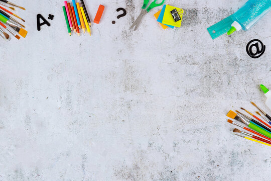 Back to school background with copy space Vector Image