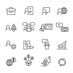 Business Icons set,Vector