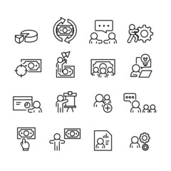 Finance and Business Icons set,Vector