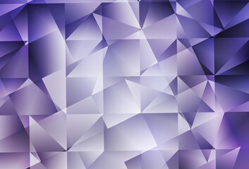 Obraz premium Light Purple vector shining triangular backdrop.