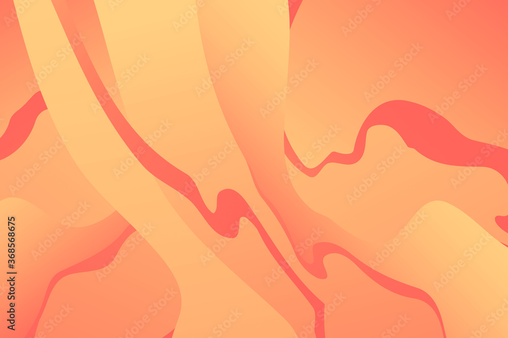 Poster abstract yellow wavy background with curve lines. abstract yellow art lines. autumn concept.