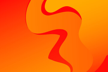 Abstract yellow wavy background with curve lines. Abstract yellow art lines. Autumn concept.