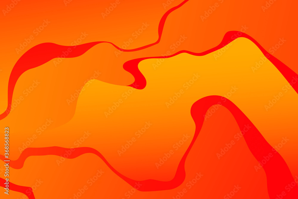 Poster abstract yellow wavy background with curve lines. abstract yellow art lines. autumn concept.