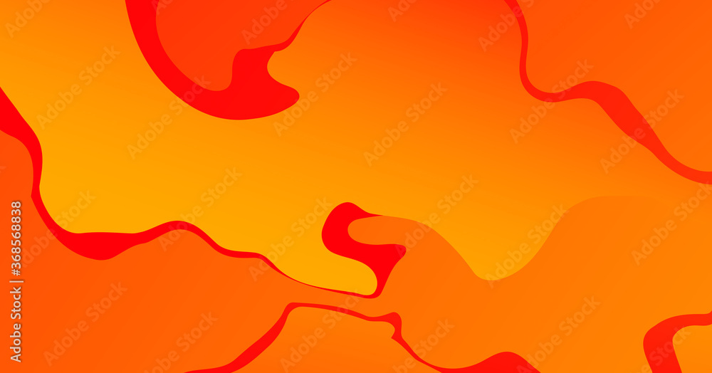 Poster abstract yellow wavy background with curve lines. abstract yellow art lines. autumn concept.