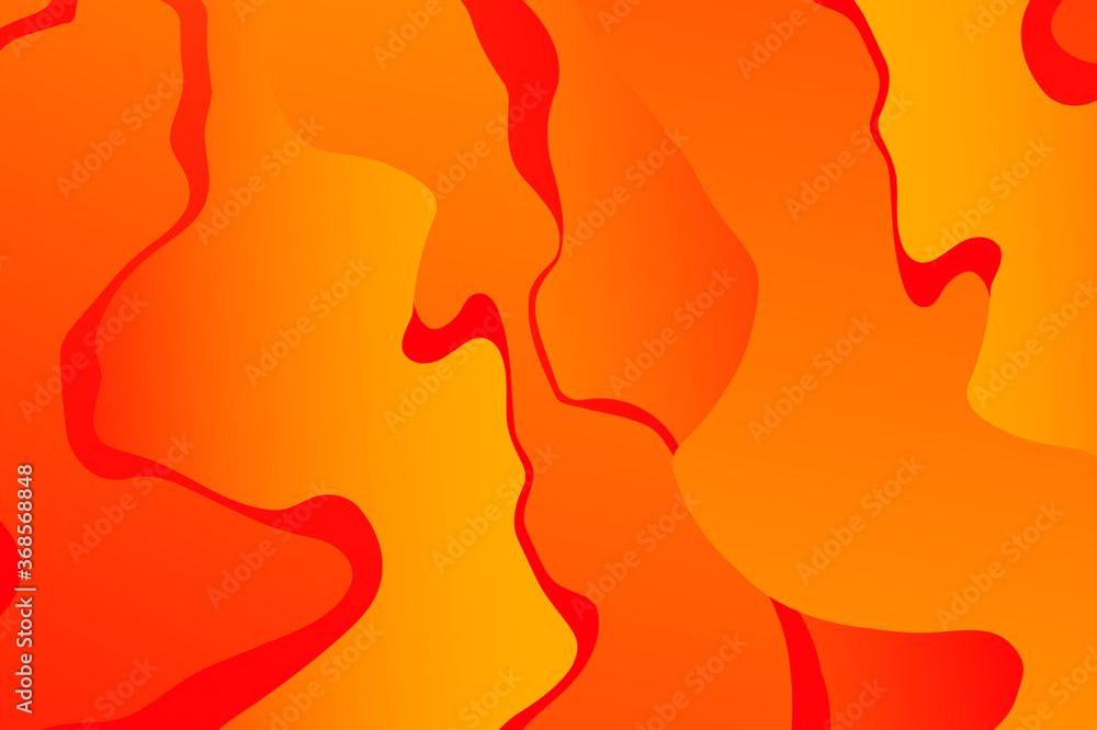 Poster abstract yellow wavy background with curve lines. abstract yellow art lines. autumn concept.