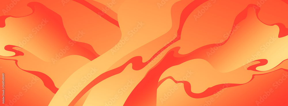 Poster abstract yellow wavy background with curve lines. abstract yellow art lines. autumn concept.