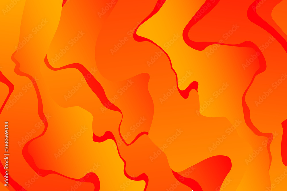 Poster abstract yellow wavy background with curve lines. abstract yellow art lines. autumn concept.