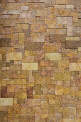 Obraz premium wall of natural stone, travertine, marble, slate, sandstone. can be used as background and wallpaper.