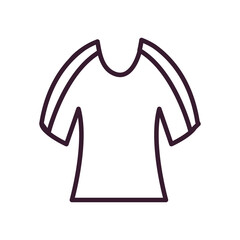 Soccer tshirt line style icon vector design