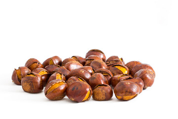 Sauteed chestnut with golden brown sugar