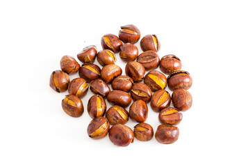 Sauteed chestnut with golden brown sugar