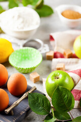 Ingredients for apple pie