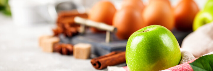 Ingredients for apple pie