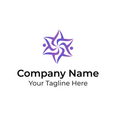 Abstract Simple Minimalist Logo Vector