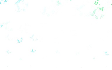 Light Blue, Green vector abstract backdrop with leaves, branches.