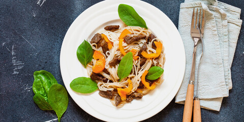 Pasta with meat