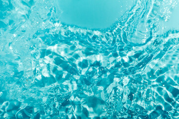 Crystal-clear water ripples