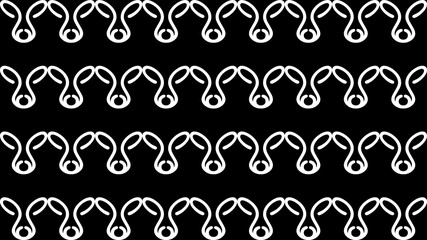 black and white seamless decorative pattern