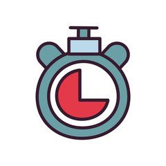 chronometer line and fill style icon vector design