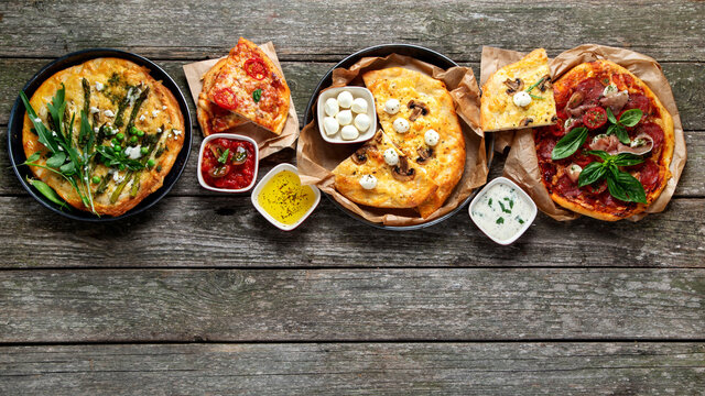 Freshly prepared Italian pizza