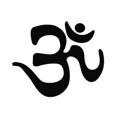 Om / Aum - sign and symbol of hinduism vector icon