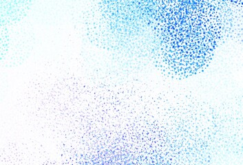 Light Pink, Blue vector background with bubbles.