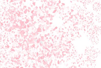 Light Red vector template with chaotic shapes.