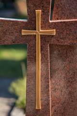 Friedhof, Statuen, Engel, Kreuze