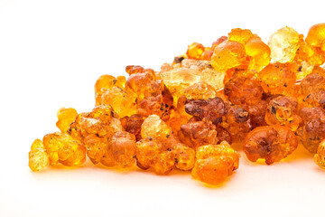 Golden yellow peach gum