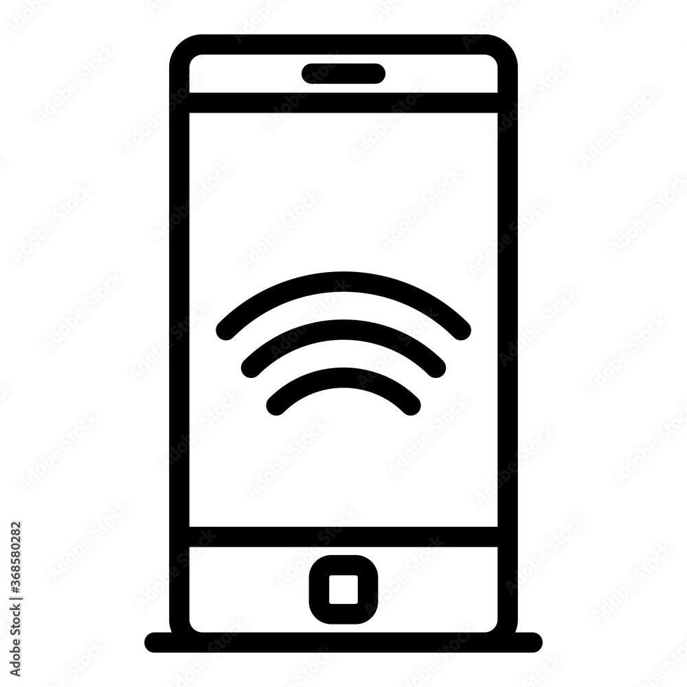 Poster smartphone remote access icon. outline smartphone remote access vector icon for web design isolated 