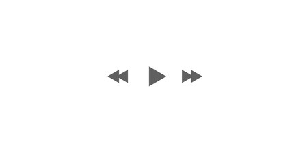 Play and pause icon in trendy flat style design