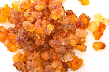 Golden yellow peach gum