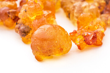 Golden yellow peach gum