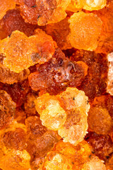 Golden yellow peach gum