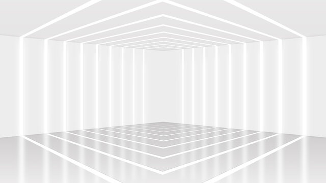 Minimalist interior space lighting with background
