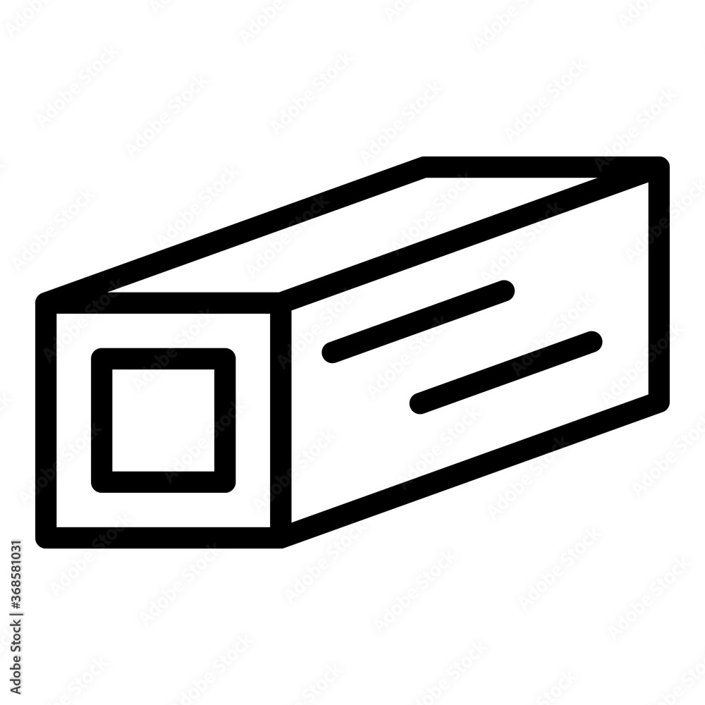 Poster metallurgy bar icon. outline metallurgy bar vector icon for web design isolated on white background