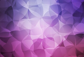 Light Purple, Pink vector shining triangular background.
