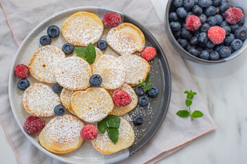 sweet home made cereal pancakes