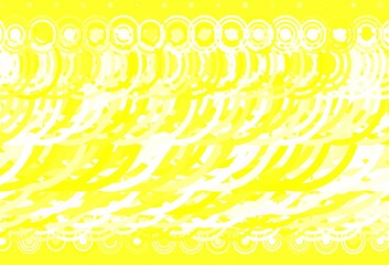Light Yellow vector backdrop with dots, lines.