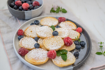sweet home made cereal pancakes