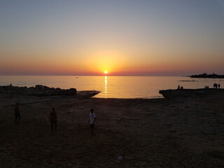 Fototapeta premium sunset on the beach