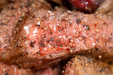 Delicious Fried steak with black pepper