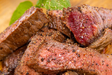 grilled beef steak