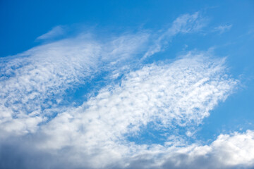 Naklejka na ściany i meble Blue sky and white clouds fine weather