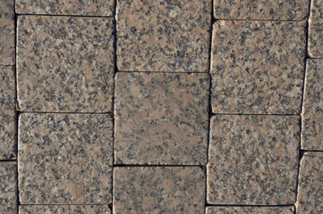Granite paving stone texture. Beautiful natural background