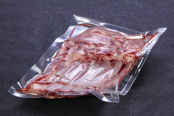 Raw rack of lamb