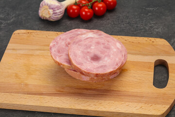 Natural ham made from pork