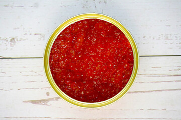 Delicious Salmon Caviar in a can